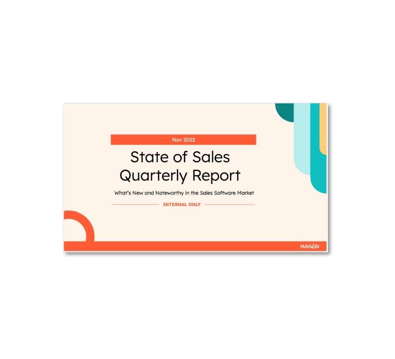 Sales Hub Quarterly Report